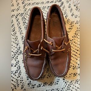 Vintage Bass leather women’s boat shoes - 7.5
